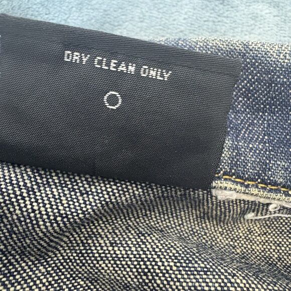 Polo Ralph Lauren Denim Jacket Rhinestone Flag Size Medium - Picture 6 of 12